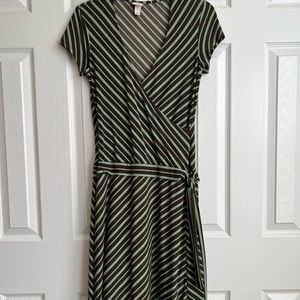 Womens Merona Brown and green jersey knit dress size S